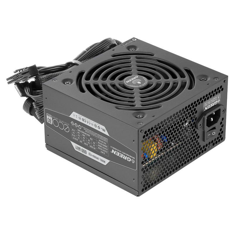 منبع تغذیه کامپیوتر گرین مدل GP600A-ECO Rev3.1