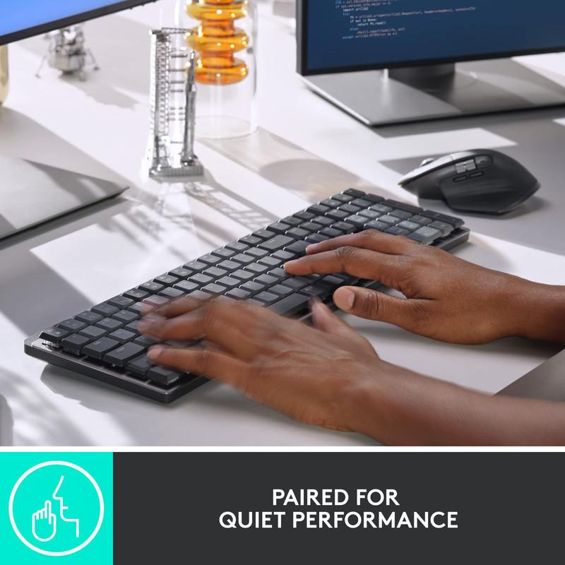 کیبورد مخصوص بازی لاجیتک مدل MX Mechanical Tactile Quiet