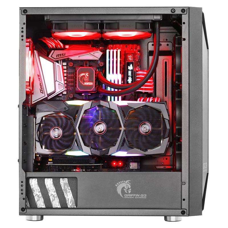 کیس کامپیوتر گیمینگ گرین مدل GRIFFIN G3