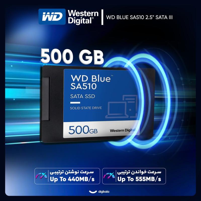 اس اس دی اینترنال SATA III وسترن دیجیتال مدل SA510 ظرفیت 500 گیگابایت
