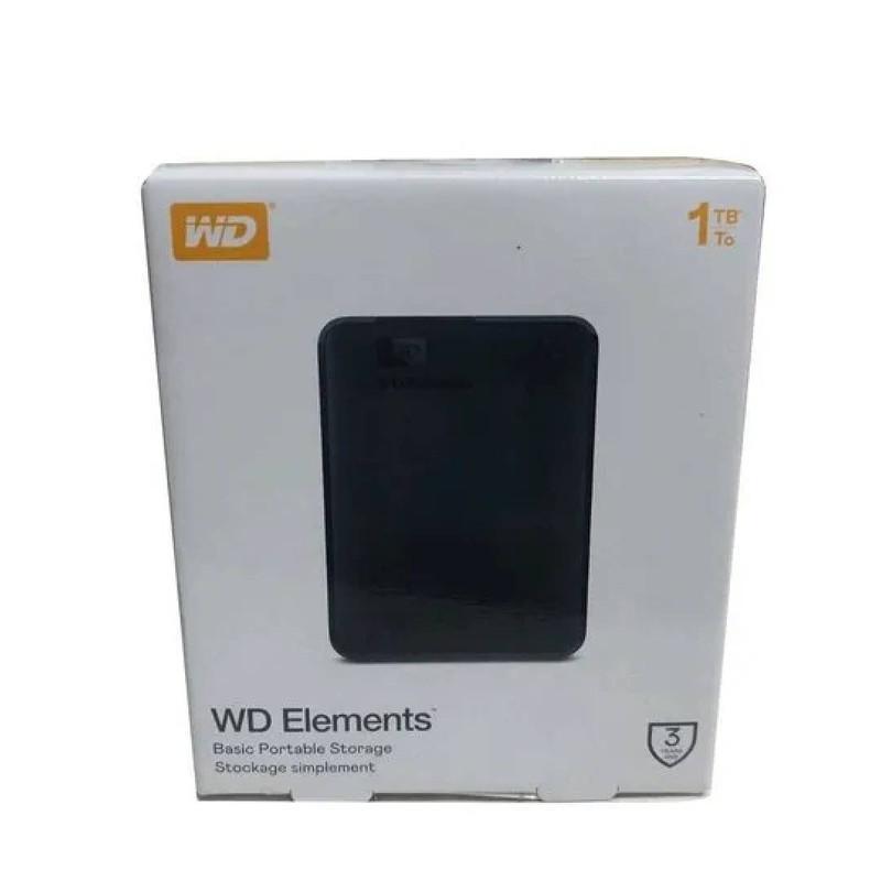 هارد اکسترنال وسترن دیجیتال مدل ELEMENTS ظرفیت یک ترابایت دارای رابط USB Type-A 3.2
