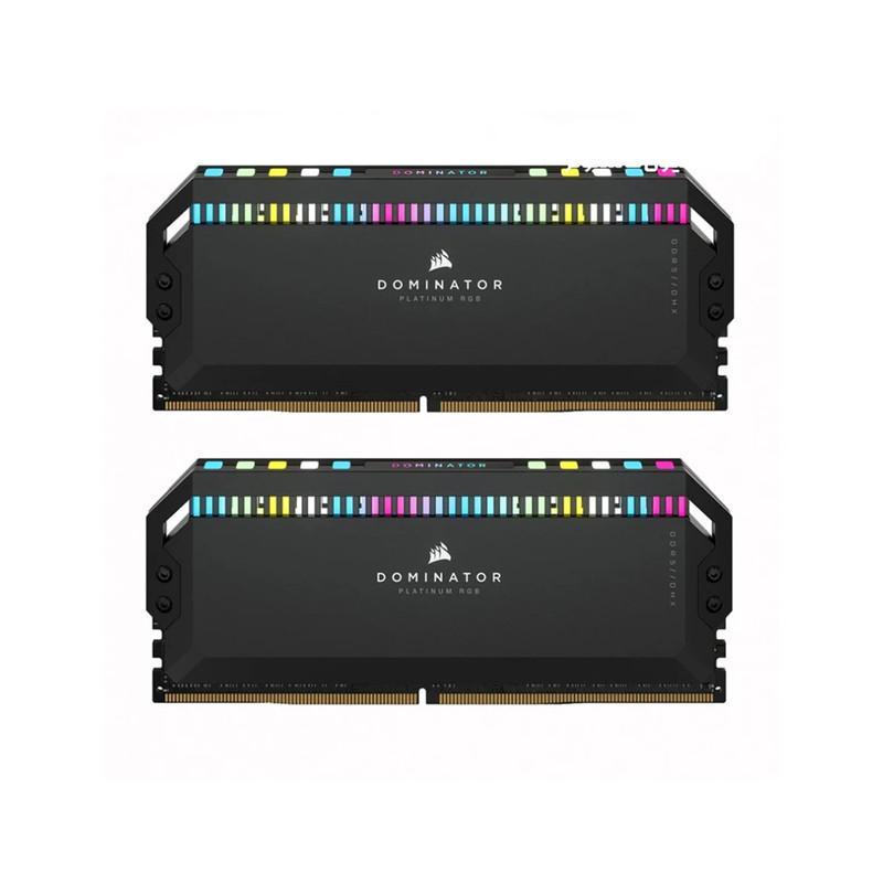 رم دسکتاپ DDR5 کورسیر مدل Dominator Platinum RGB دو کاناله 64 گیگابایت 5600 مگاهرتز CL40 با هیت‌سینک خنک‌کننده