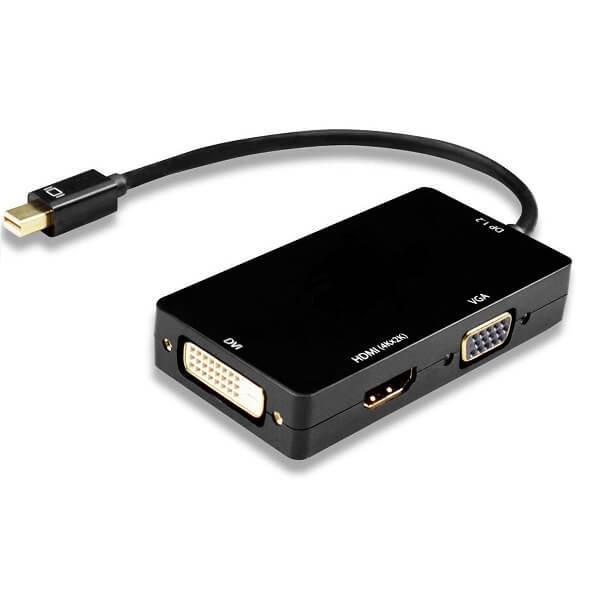 مبدل Mini DisplayPort به HDMI / DVI / VGA دی-نت مدل 3PORT