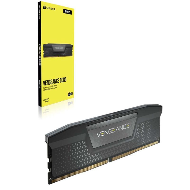 رم دسکتاپ DDR5 کورسیر مدل VENGEANCE ظرفیت 32GB دوکاناله 4800MHz با تایمینگ CL40 و هیت‌سینک خنک‌کننده