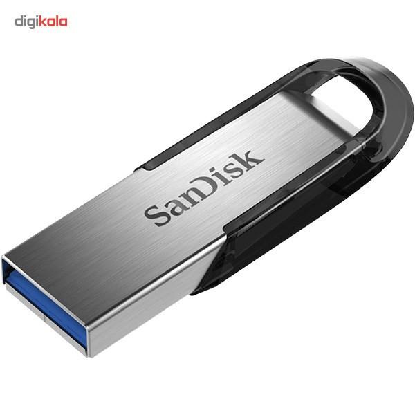 فلش مموری سن دیسک مدل Ultra Flair CZ73 ظرفیت 16 گیگابایت با بدنه فلزی، پورت USB 3.0، سازگار با USB 2.0 و قابلیت رمزگذاری فایل‌ها