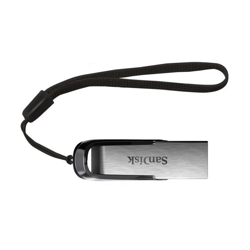 فلش مموری سن دیسک Ultra Flair CZ73 ظرفیت 64 گیگابایت با رابط USB 3.0 و بدنه فلزی مقاوم، سرعت انتقال 150 مگابایت بر ثانیه و سازگار با انواع سیستم‌عامل‌ها و دستگاه‌ها