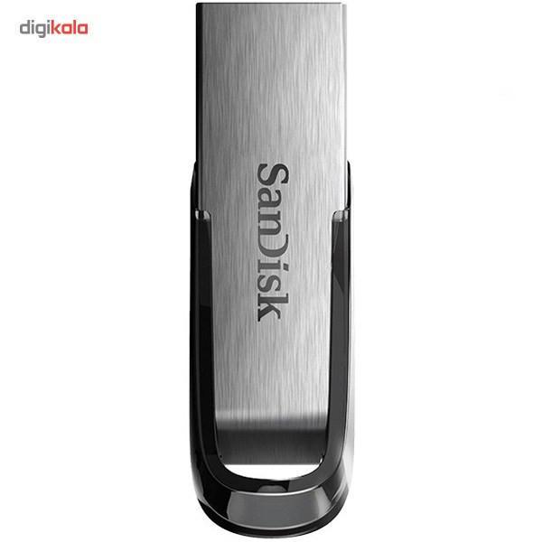 فلش مموری سن دیسک Ultra Flair CZ73 ظرفیت 64 گیگابایت با رابط USB 3.0 و بدنه فلزی مقاوم، سرعت انتقال 150 مگابایت بر ثانیه و سازگار با انواع سیستم‌عامل‌ها و دستگاه‌ها