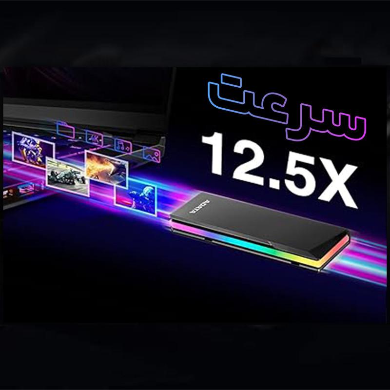 باکس اس اس دی ای دیتا  مدل EC700G  M.2 PCIe/SATA SSD