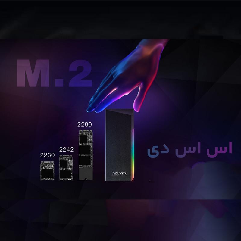 باکس اس اس دی ای دیتا  مدل EC700G  M.2 PCIe/SATA SSD