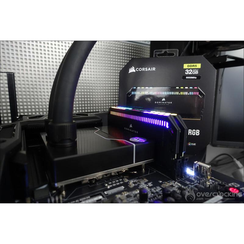 رم دسکتاپ DDR5 دو کاناله 6600 مگاهرتز CL32 کورسیر مدل Dominator Platinum RGB ظرفیت 64 گیگابایت