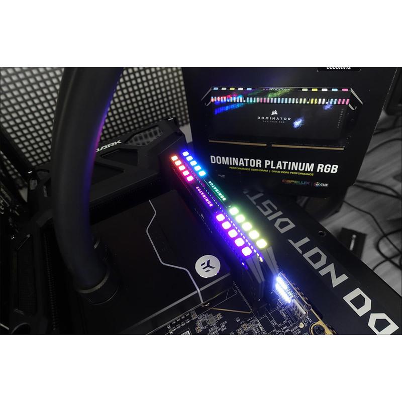 رم دسکتاپ DDR5 دو کاناله 6600 مگاهرتز CL32 کورسیر مدل Dominator Platinum RGB ظرفیت 64 گیگابایت