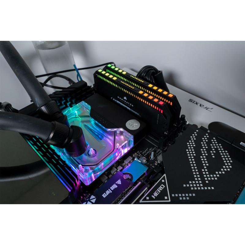 رم دسکتاپ DDR5 دو کاناله 6600 مگاهرتز CL32 کورسیر مدل Dominator Platinum RGB ظرفیت 64 گیگابایت