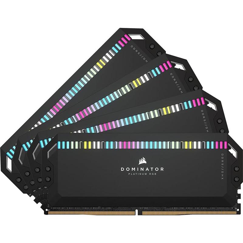 رم دسکتاپ DDR5 دو کاناله 6600 مگاهرتز CL32 کورسیر مدل Dominator Platinum RGB ظرفیت 64 گیگابایت