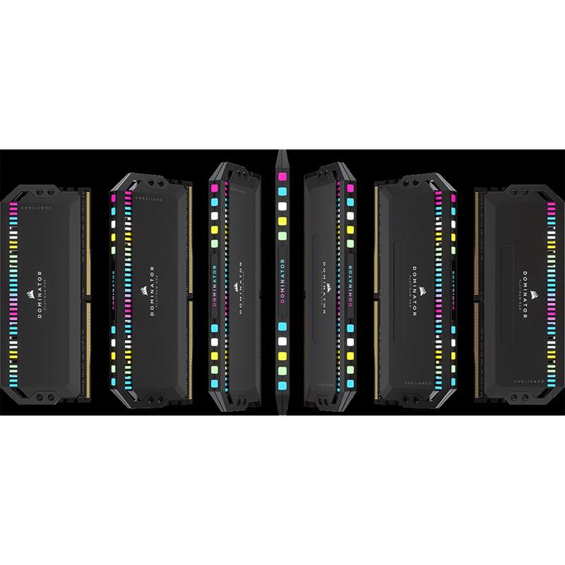 رم دسکتاپ DDR5 دو کاناله 6600 مگاهرتز CL32 کورسیر مدل Dominator Platinum RGB ظرفیت 64 گیگابایت