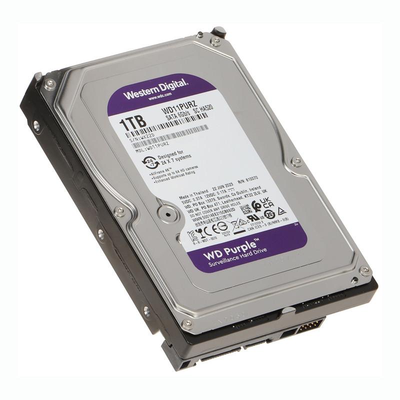 هارد دیسک اینترنال وسترن دیجیتال مدل Purple WD11PURZ ظرفیت 1 ترابایت
