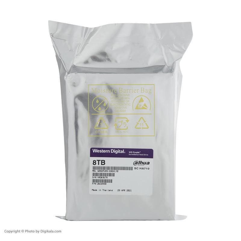 هارددیسک اینترنال وسترن دیجیتال مدل Purple WD82PURX-64GVLY0 ظرفیت 8 ترابایت