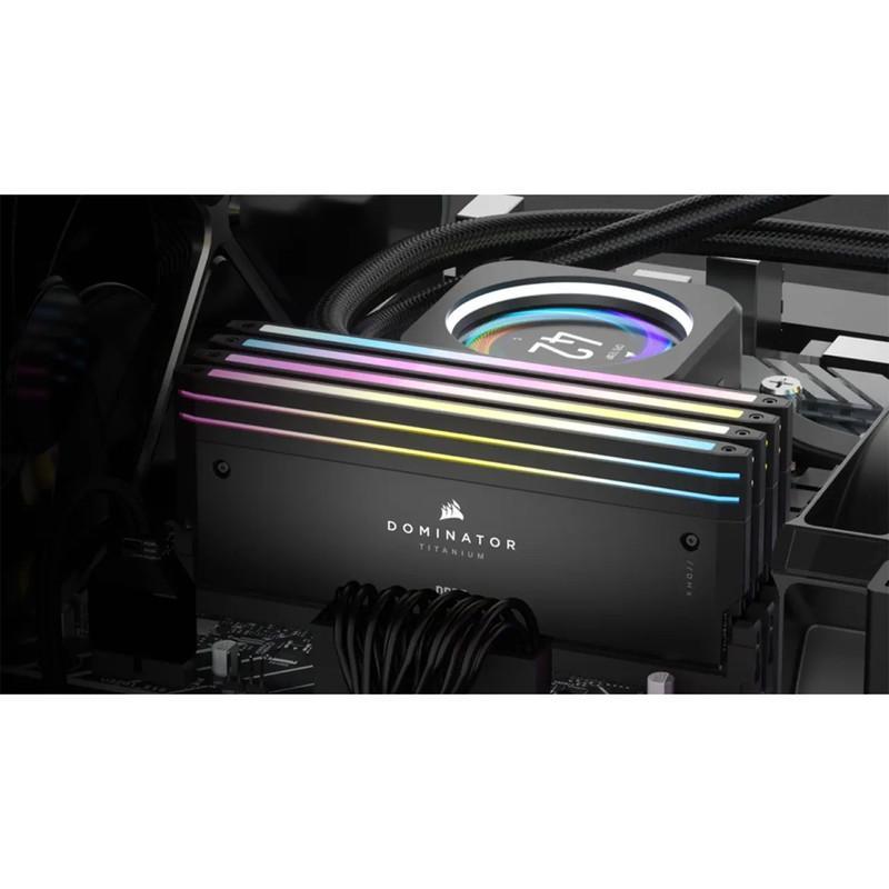 رم دسکتاپ کورسیر DOMINATOR TITANIUM DDR5 دو کاناله 64 گیگابایت 6600 مگاهرتز تایمینگ CL32 DIMM