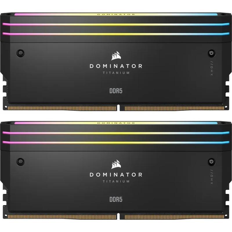 رم دسکتاپ کورسیر DOMINATOR TITANIUM DDR5 دو کاناله 64 گیگابایت 6600 مگاهرتز تایمینگ CL32 DIMM