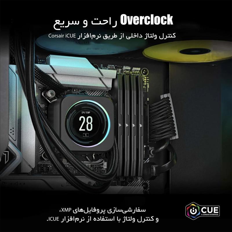 رم دسکتاپ DDR5 دو کاناله 5200 مگاهرتز CL40 کورسیر مدل VENGEANCE ظرفیت 64 گیگابایت