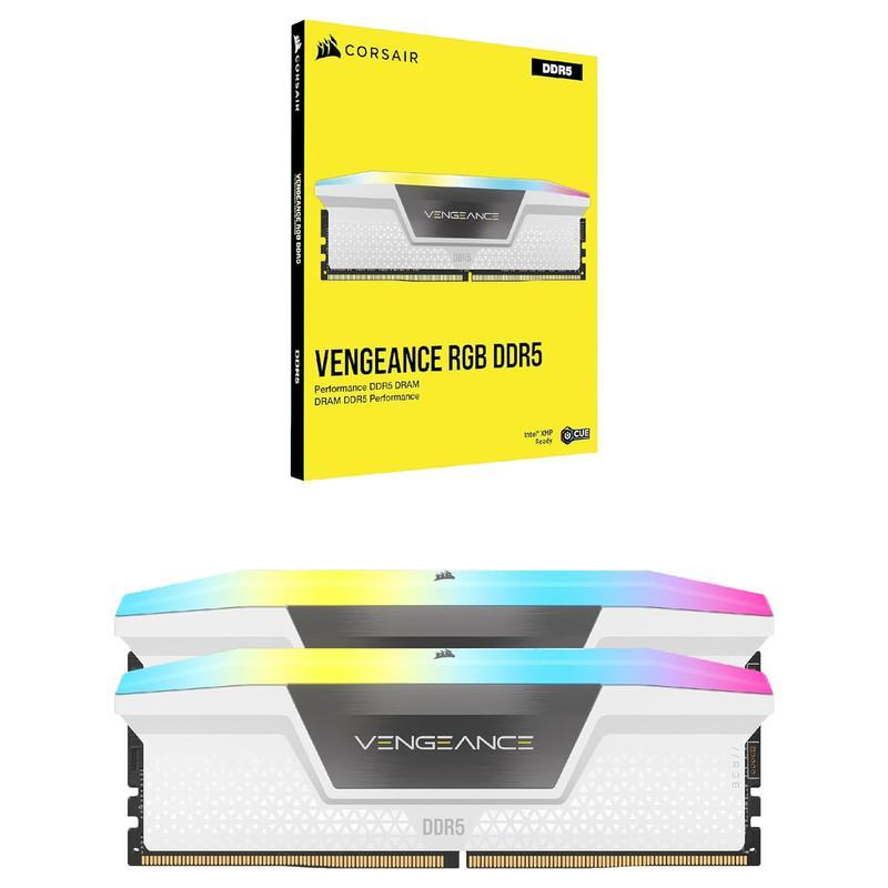 رم دسکتاپ دو کاناله 32GB ،DDR5 کورسیر مدل VENGEANCE RGB 5600MHz با تایمینگ CL40 و هیت‌سینک خنک‌کننده