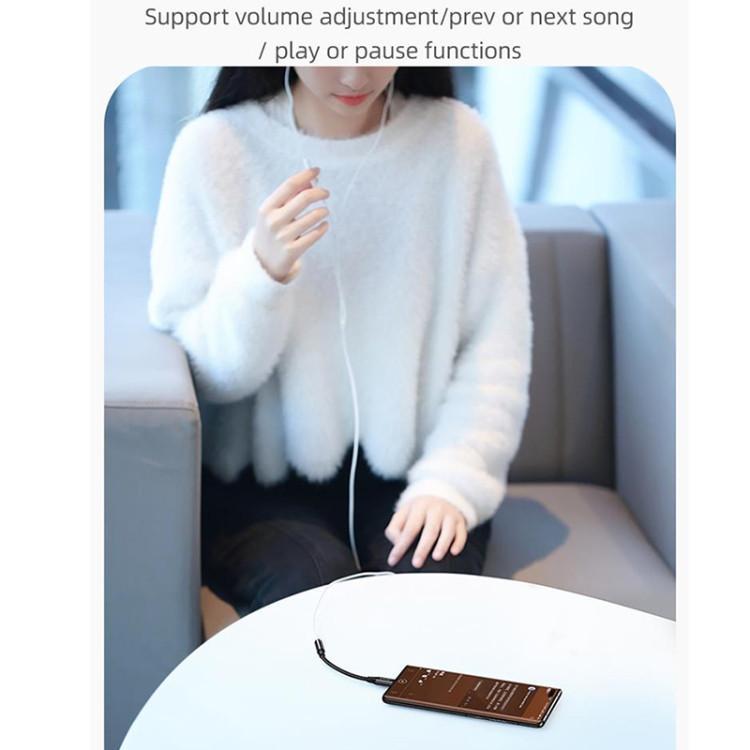 کابل تبدیل USB-C به AUX یوسمز مدل us-sj599 طول 0.13 متر