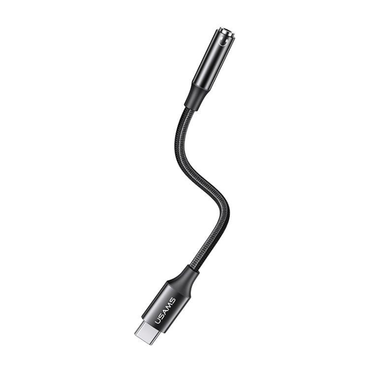 کابل تبدیل USB-C به AUX یوسمز مدل us-sj599 طول 0.13 متر