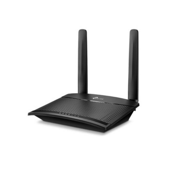 مودم روتر 4G خانگی تی پی‌لینک مدل TL-MR100 با پشتیبانی شبکه 4G و رابط RJ-45 LAN، منبع تغذیه برق