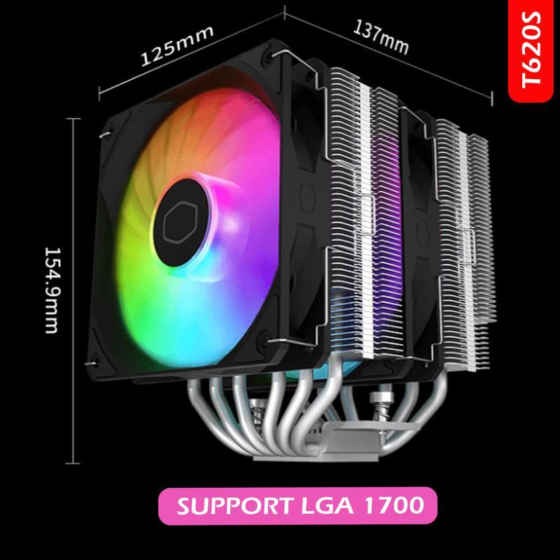 خنک کننده پردازنده کولر مستر مدل T620s ARGB LGA1700