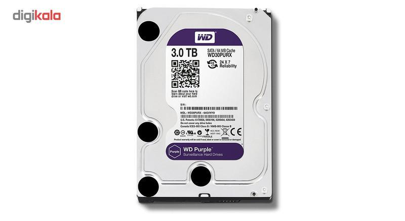 هارددیسک اینترنال وسترن دیجیتال مدل Purple WD30PURX ظرفیت 3 ترابایت