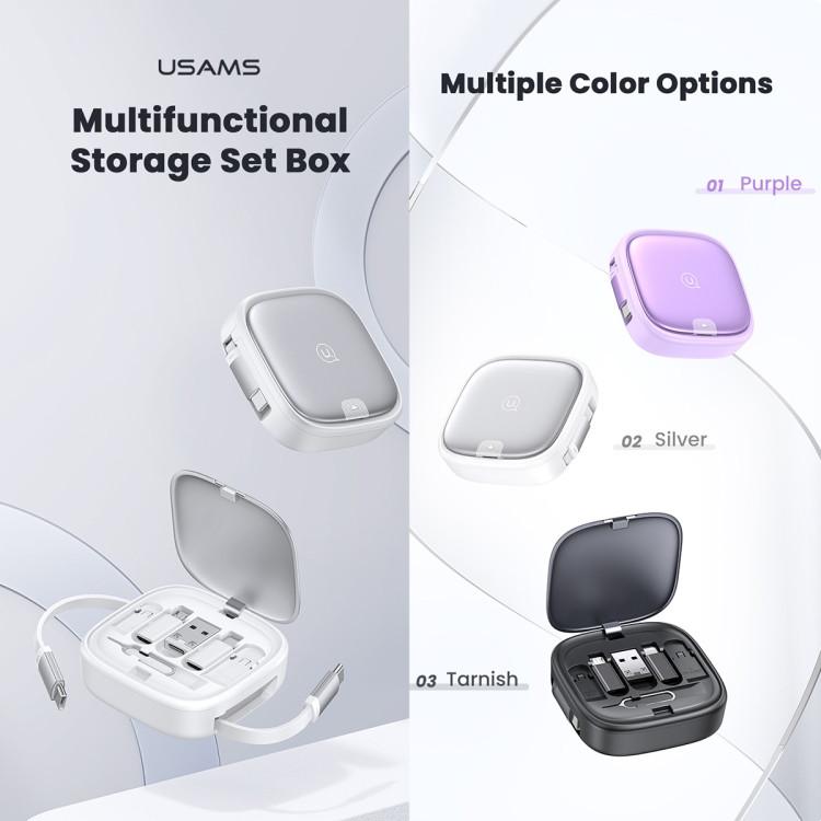 کابل تبدیل usb-c به microUSB/ لایتنینگ / usb-c یوسمز مدل sj650 طول 1 متر