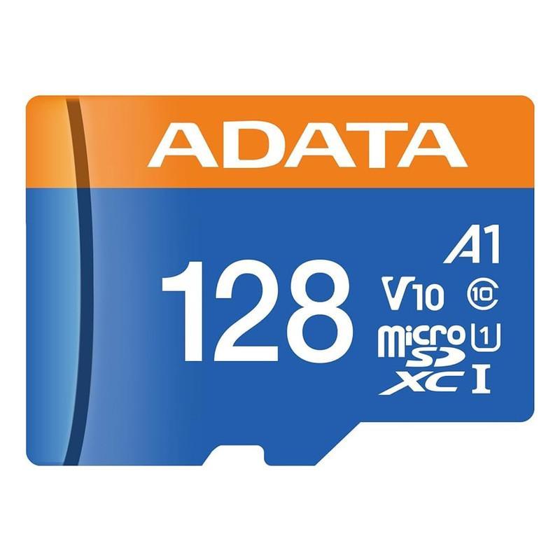 کارت حافظه microSDXC ای دیتا مدل Premier V10 A1 کلاس 10 استاندارد UHS-I سرعت 100MBps ظرفیت 128 گیگابایت
