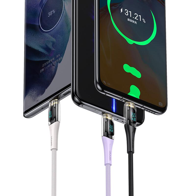 کابل تبدیل USB-C به USB-C یوسمز مدل Sj590 طول 1.2 متر