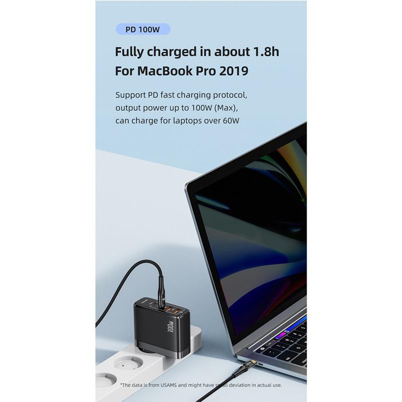 کابل تبدیل USB-C به USB-C یوسمز مدل Sj590 طول 1.2 متر