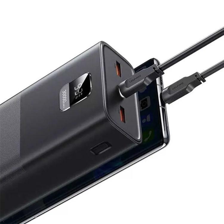 پاوربانک یوسمز مدل CD185 ظرفیت 30000 میلی آمپر ساعت به همراه کابل USB-C