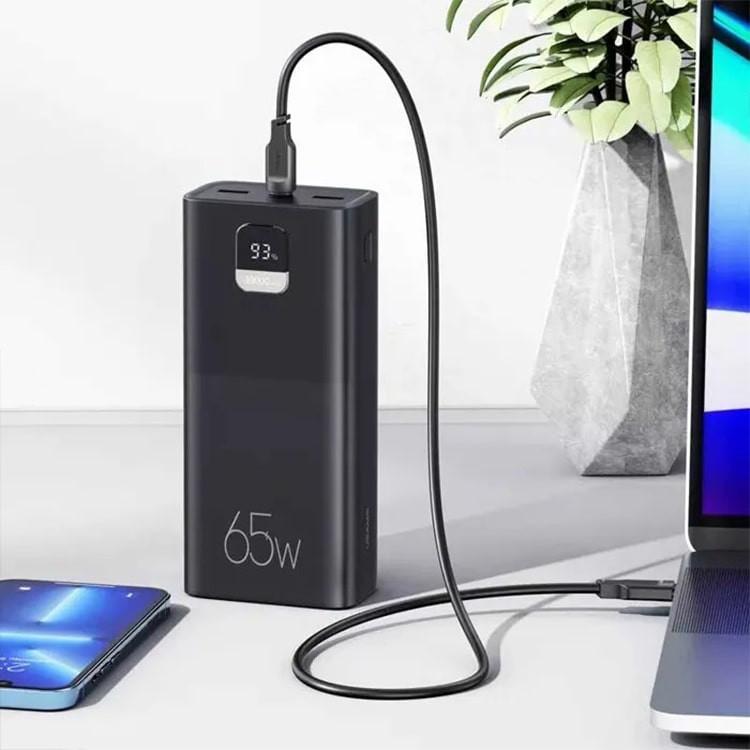 پاوربانک یوسمز مدل CD185 ظرفیت 30000 میلی آمپر ساعت به همراه کابل USB-C
