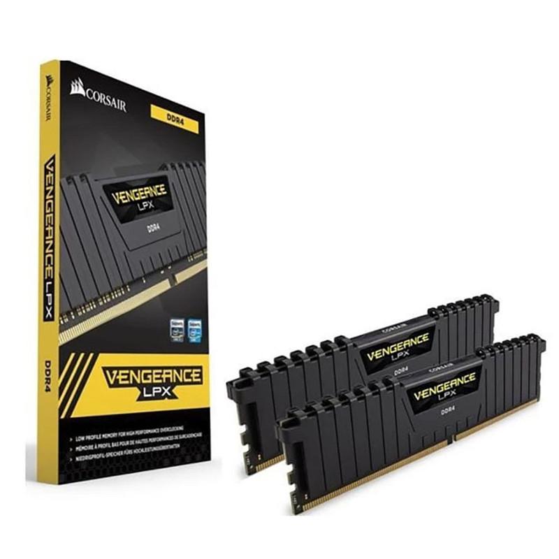 رم دسکتاپ DDR4 دو کاناله Corsair مدل VENGEANCE LPX ظرفیت 32GB فرکانس 3600MHz تایمینگ CL18 با هیت‌سینک آلومینیومی و پشتیبانی از XMP 2.0