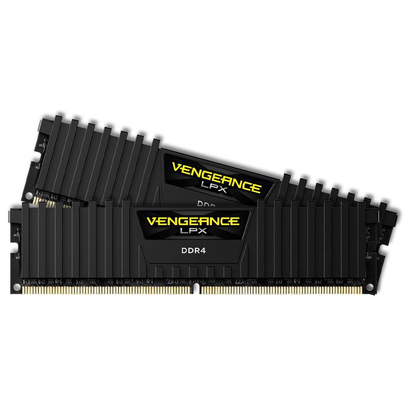 رم دسکتاپ DDR4 دو کاناله Corsair مدل VENGEANCE LPX ظرفیت 32GB فرکانس 3600MHz تایمینگ CL18 با هیت‌سینک آلومینیومی و پشتیبانی از XMP 2.0