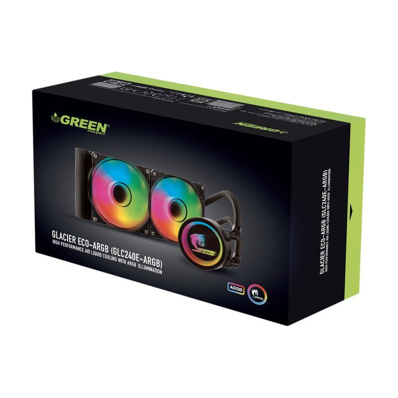 سیستم خنک کننده آبی گرین مدل GLACIER 240 ECO-ARGB