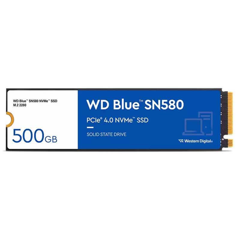 اس اس دی اینترنال PCIe Gen4 x4 وسترن دیجیتال مدل Blue SN580  ظرفیت 500 گیگابایت