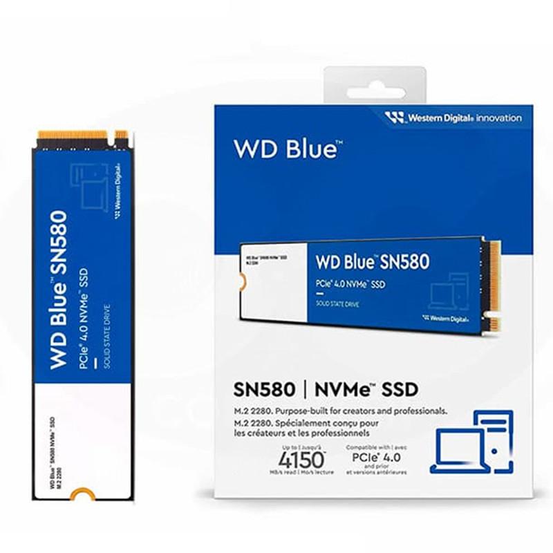 اس اس دی اینترنال PCIe Gen4 x4 وسترن دیجیتال مدل WD Blue SN580 NVMe  ظرفیت 1 ترابایت