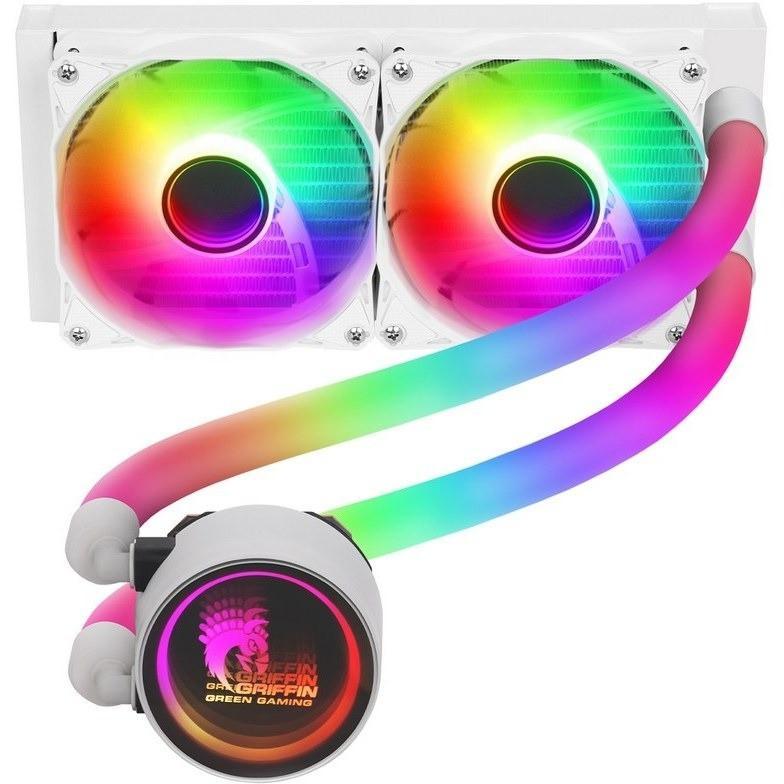 سیستم خنک کننده آبی گرین مدل FAN CPU GLC 240-STREAM