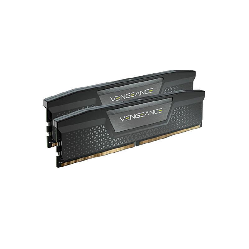رم دسکتاپ کورسیر VENGEANCE مدل 32GB (2x16GB) DDR5 دو کاناله 6000 مگاهرتز CL36 با هیت‌سینک آلومینیومی، پشتیبانی از XMP 3.0 و ولتاژ 1.25 ولت