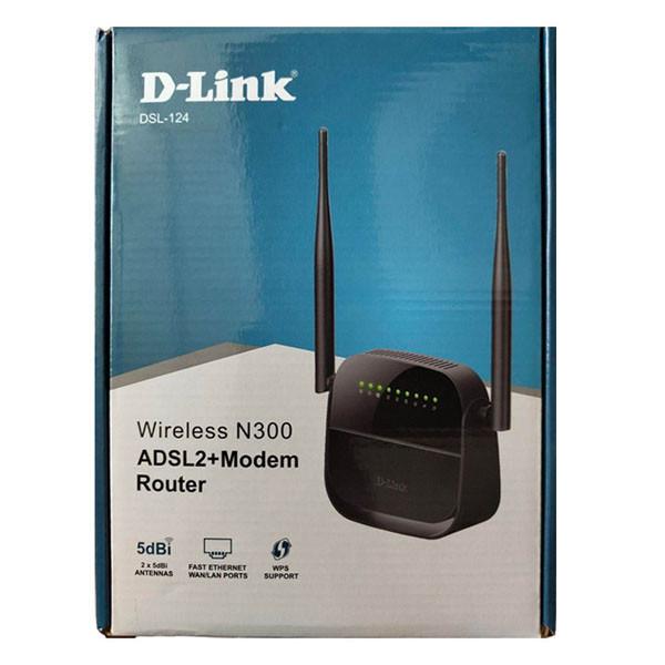 مودم روتر +ADSL2 دی-لینک مدل DSL-124 