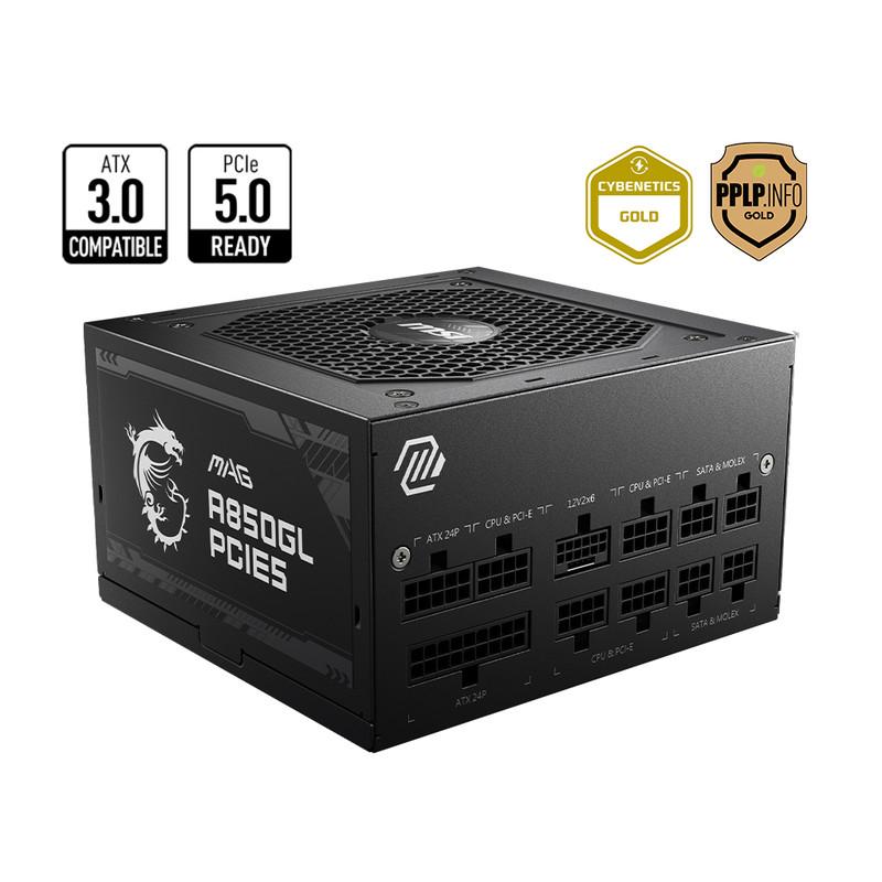 منبع تغذیه کامپیوتر ام اس آی مدل MAG A850GL PCIE5
