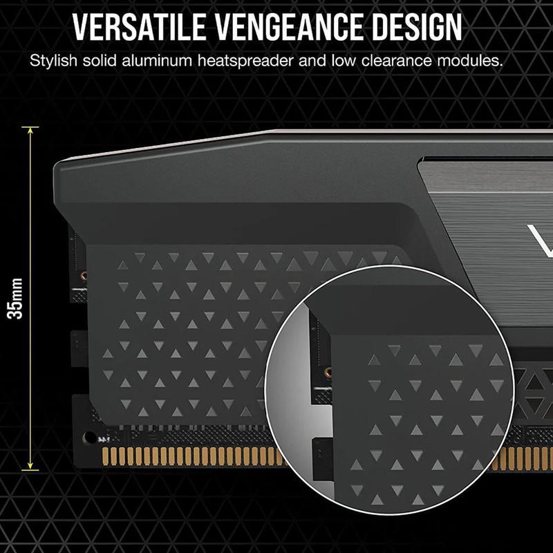 رم دسکتاپ DDR5 دو کاناله 6400 مگاهرتز CL36 کورسیر مدل VENGEANCE ظرفیت 32 گیگابایت