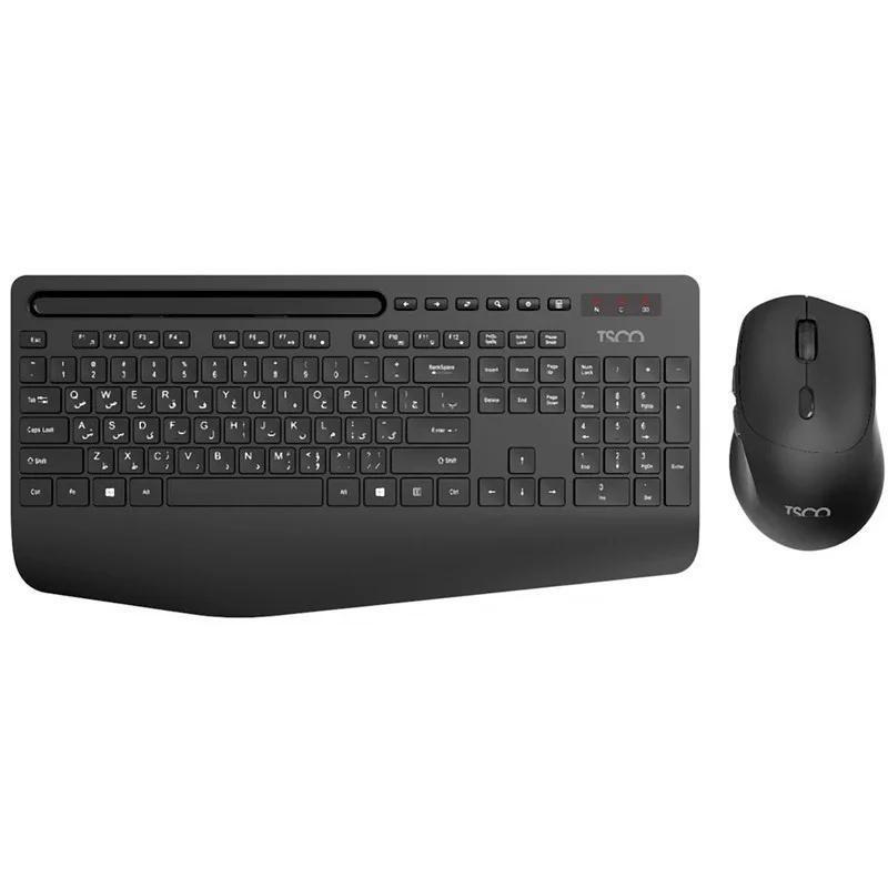 کیبورد و ماوس بی سیم تسکو مدل TKM 7025W، سوییچ ممبران، Full-Size