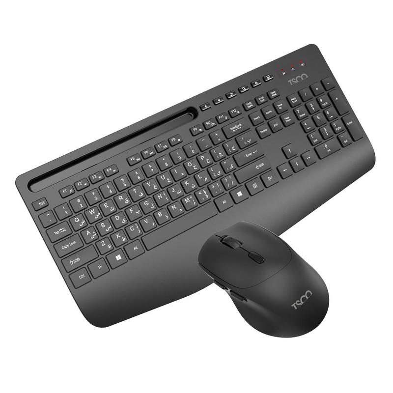 کیبورد و ماوس بی سیم تسکو مدل TKM 7025W، سوییچ ممبران، Full-Size