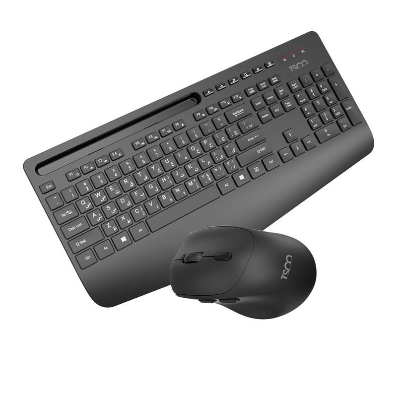 کیبورد و ماوس بی سیم تسکو مدل TKM 7025W، سوییچ ممبران، Full-Size