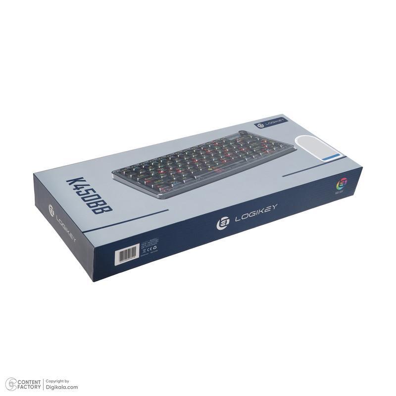 کیبورد بی سیم گیمینگ لاجی کی مدل K450BB، سوییچ مکانیکال شفاف، Tenkeyless، نورپردازی RGB