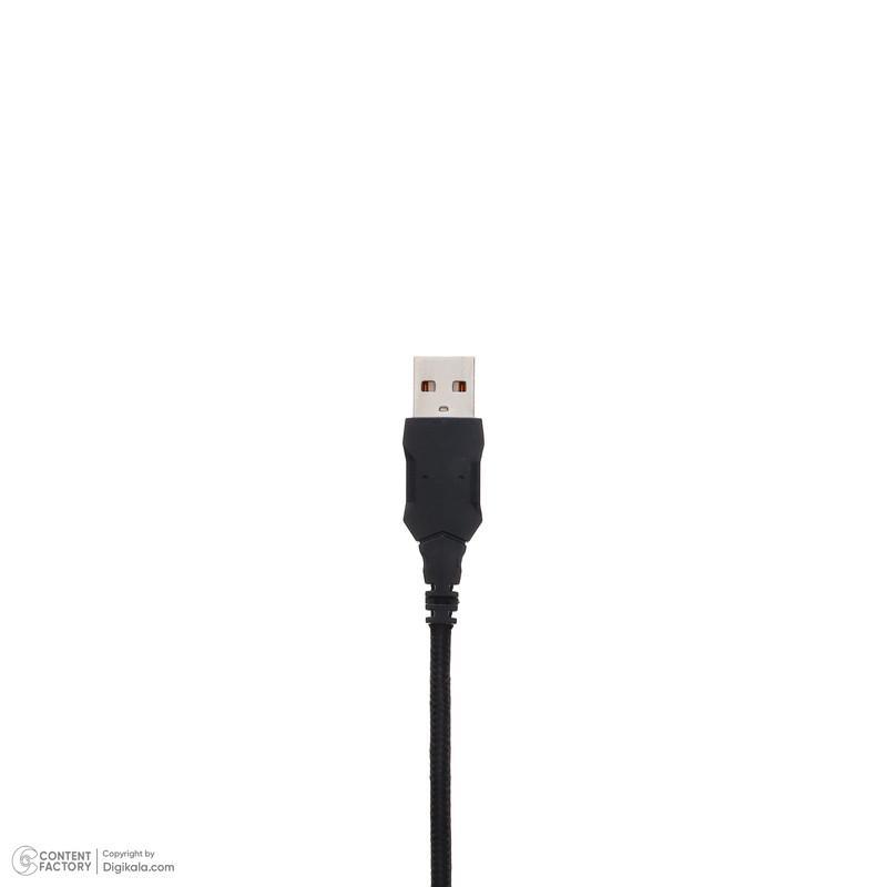 کیبورد گیمینگ لاجی کی مدل K230B، سوییچ ممبران، Full-Size، نورپردازی RGB